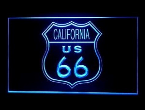 California Route 66 LED Neon Sign